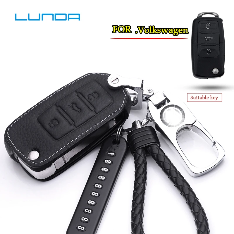 

Car key case leather / Zinc alloy key ring key chain for Volkswagen Passat Polo Golf7 Jetta Sagitar Laiyi Tiguan L Bora Magotan