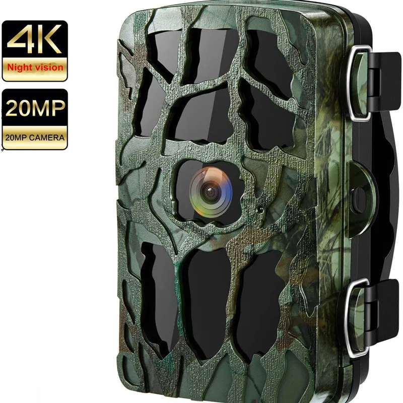 

Hunting Camera 4K 20MP Night Vision Wildlife Cameras HD Support 256GB Infrared Hunting Trail Photo-trap Camera Foto Chasse Hunt