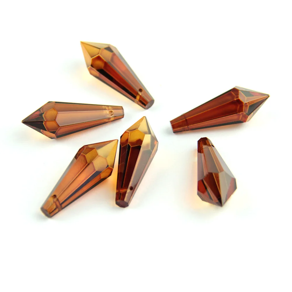 

38 мм чай 30 шт. и коньяк 10 шт. сосулька U Drop орнамент стеклянные люстры детали