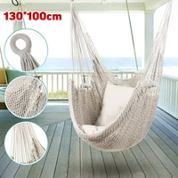 nordic style white hammock outdoor indoor garden dormitory bedroom hanging chair for child adult swinging single safety hammock