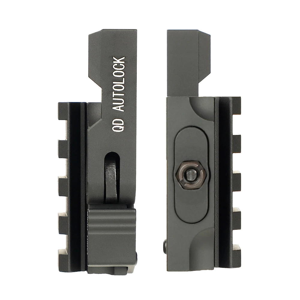 ohhunt tactical qd autolock quick release ar 15 m16 red dot riser adapter picatinny rail mount for hunting shooting 3 styles free global shipping