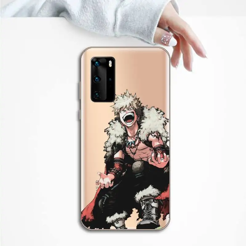 

Anime My Hero Academia Phone Cases Transparent for Huawei P20 P30 P40 lite pro P smart 2019 honor 8x 10i