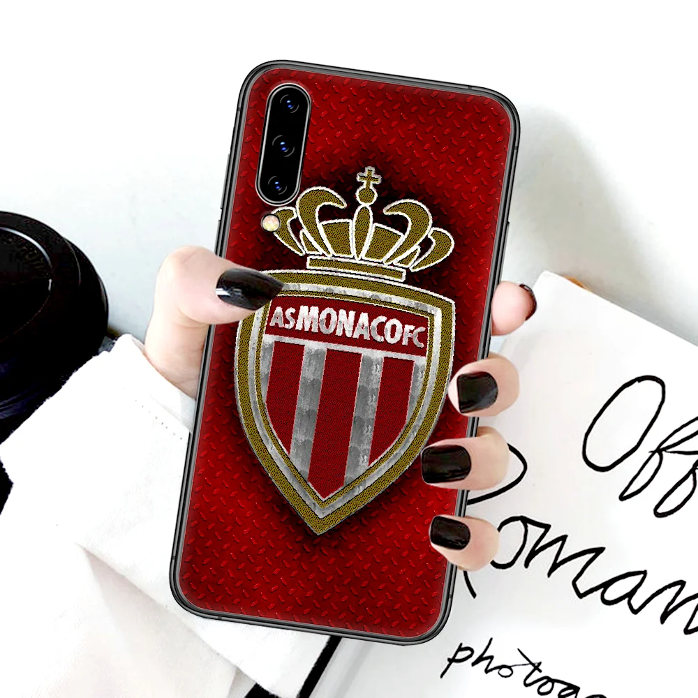 

Monaco Soccer As Phone Case For Samsung Galaxy A 3 5 7 8 10 20 20E 21S 30 30S 40 50 51 70 71 black Back 3D Waterproof Tpu Etui