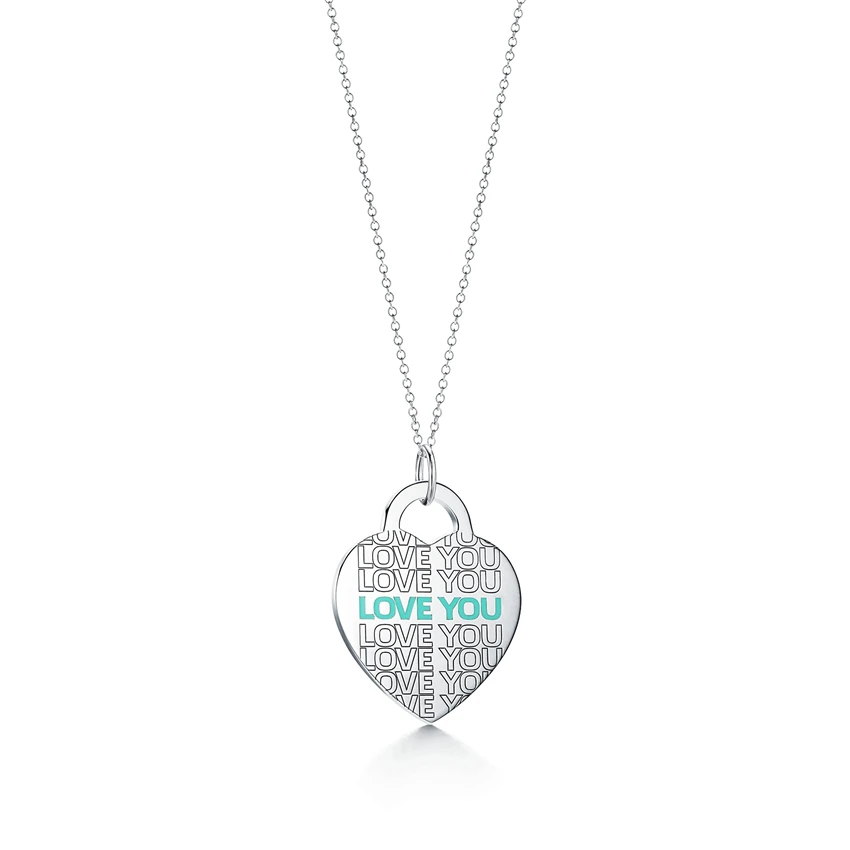 

Hipster new silver heart-shaped pendant necklace