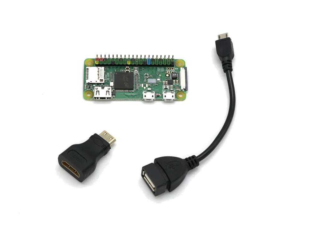 Raspberry Pi Zero WH с предварительно припаянными цветными кодовыми головками GPIO