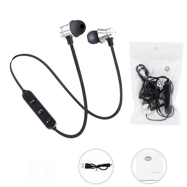 OPP bag Наушники в ухо беспроводные Bluetooth наушники с микрофоном наушники гарнитура с шейным ободом спортивные наушники для телефона - Цвет: OPP bag