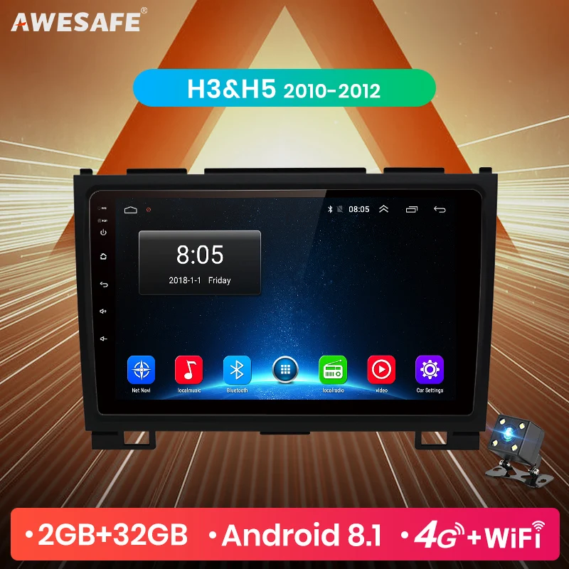 AWESAFE для Haval Hover Great Wall H5 H3 2010 2011 2012 автомобильный Радио Мультимедийный видео плеер