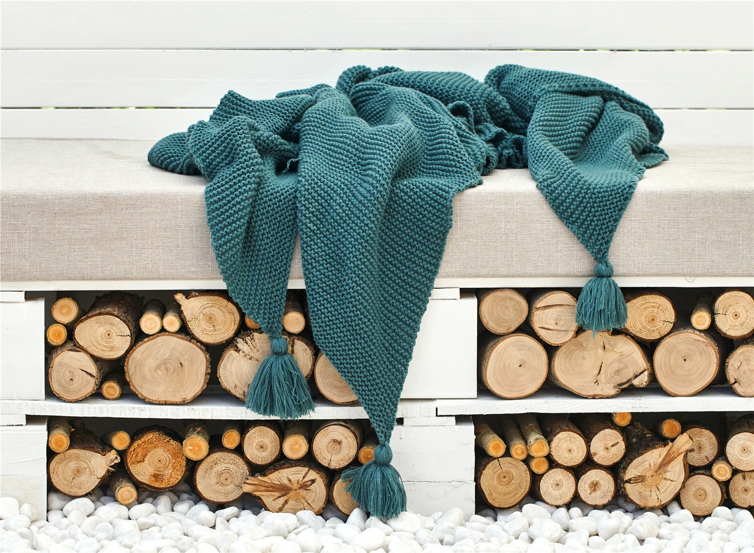 

Acrylic Knitted Line Blanket Bed and Breakfast Bed End Towel Set Blanket Home Furnishing Hotel Blanket Home Furnishing Soft