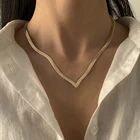 Цепочка-чокер Lacteo, змея золотистого цвета, в стиле хип-хоп