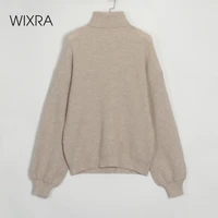 wixra turtleneck sweater women pull femme jumper casual korean cashmere ladies new coming top autumn winter