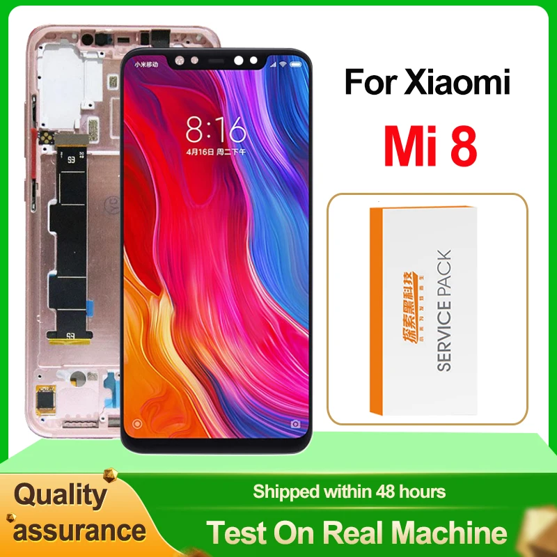 OLED экран для Xiaomi Mi 8 Mi8 ЖК-дисплей сенсорный сменный дигитайзер в сборе M1803E1A