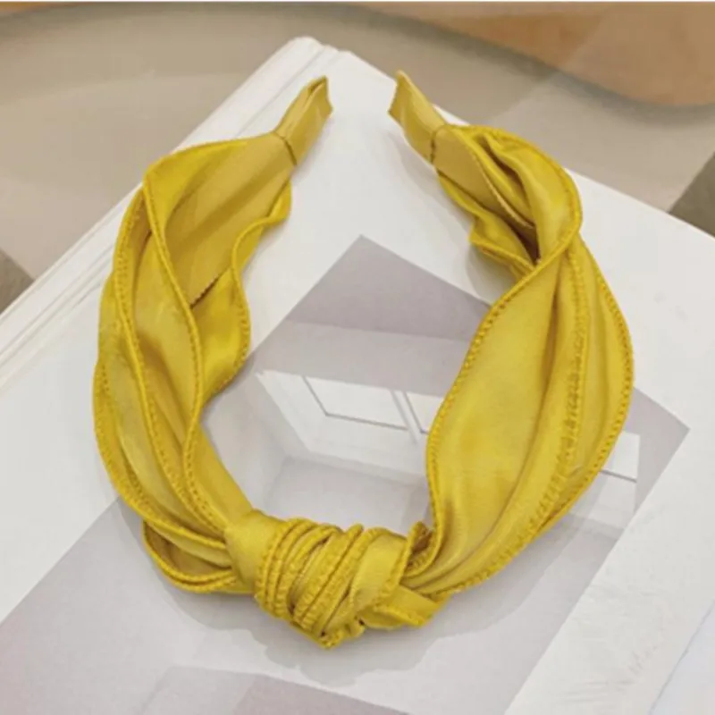 

Широкий Бант повязка на голову; Корейская одноцветная Женская повязка на голову в стиле «Mori модная одежда для девочек повязка на голову, повязка на голову, для взрослых наружные головные уборы и сердечком и повязка на голову