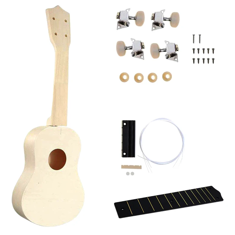 Простые забавные Гавайские гитары укулеле DIY Kit Гавайи ручной работы поддержка
