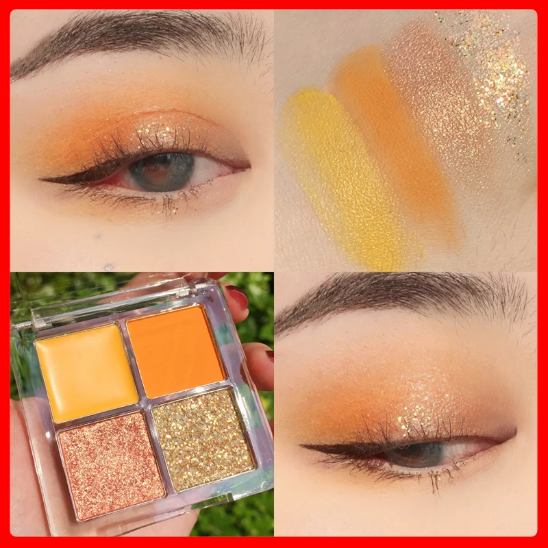 

CE063 Exaggerated Colors Eyeshadow Palette Shimmer Matte Makeup Cosmetics Classic Shiny Glitter Luxury Nude Eye Shadow Powder
