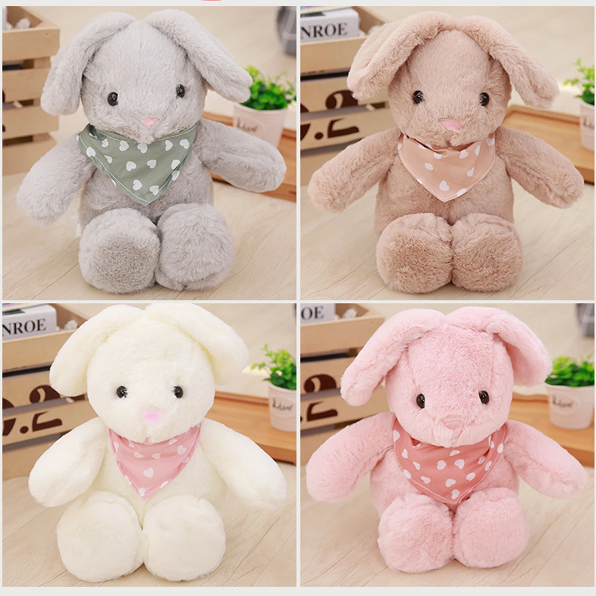 

Cute Rabbit Doll Baby Soft Plush Toys For Children Bunny Sleeping Mate Stuffed &Plush Animal Baby Toys For Infants Free shipping