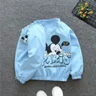 Осенний кардиган для маленьких девочек, куртки, пальто, топы с капюшоном и Микки Маусом, весенняя одежда, верхняя одежда для подростков, детская одежда