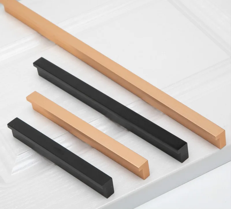 Европейский матовый золотой черный мебельный шкаф дверные ручки фурнитура для