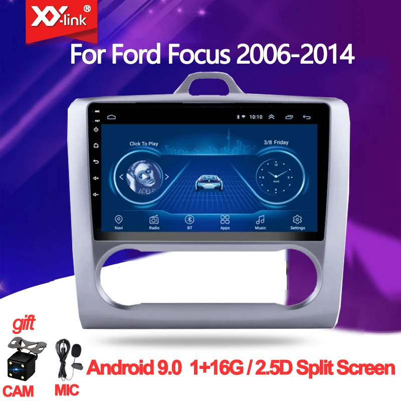 Автомагнитола 9 дюймов Android 0 видеоплеер с GPS для FordFocus EXI MT 2 3 Mk2 2004 2016