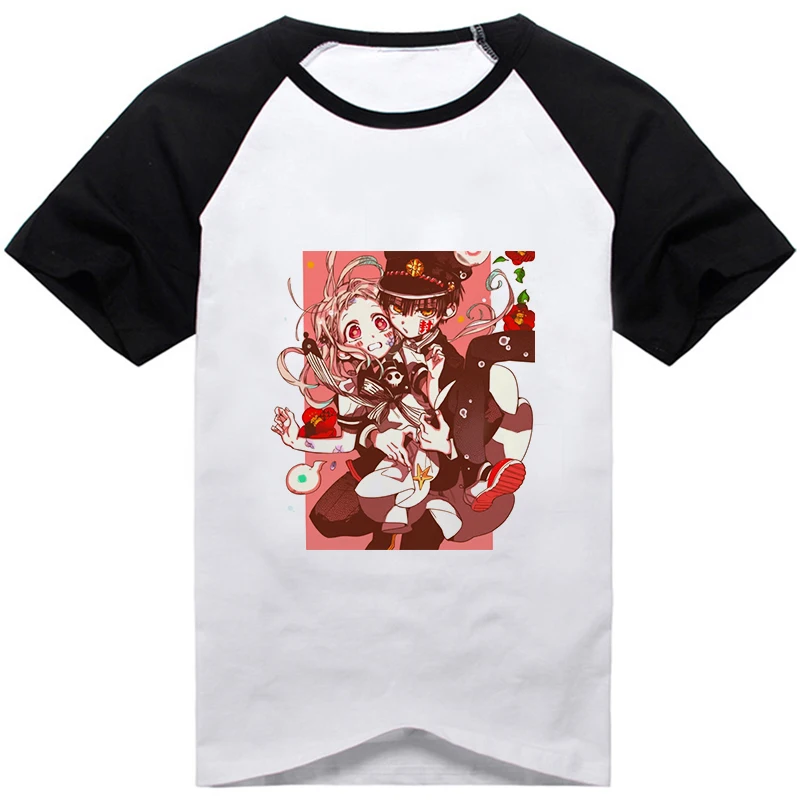 Популярная аниме рубашка Ханако кун в обтяжку с унисекс летняя футболка коротким