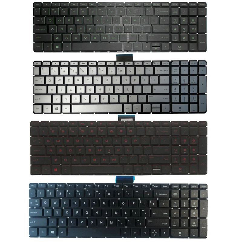 

New US Laptop Keyboard for HP Pavilion 15T-AS 15-AE 15-AH 15T-AE 15-BK 15-AQ 15T-AQ 15-AR 17-U 17T-U 17-AB 17-G TPN-Q173