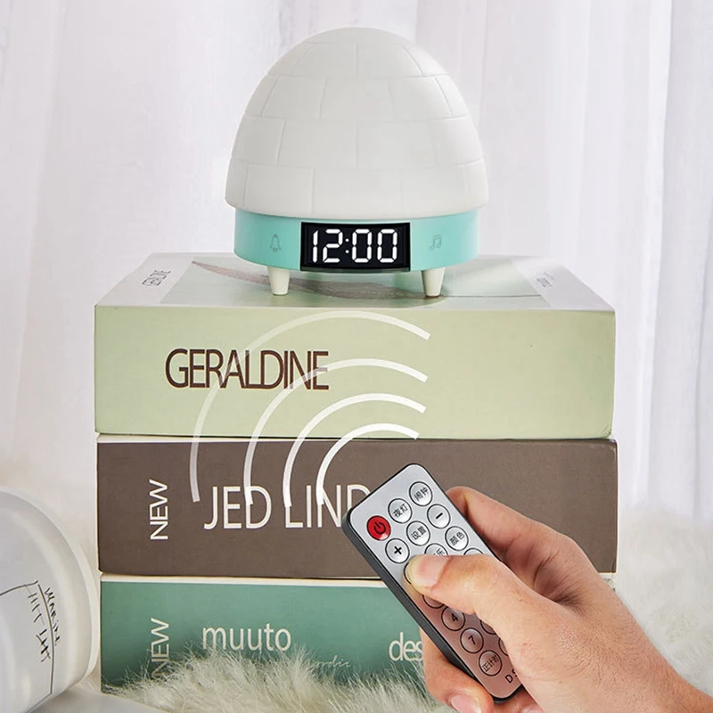 Творческий будильник Igloo силиконовый Pat ночник прикроватные часы для спальни