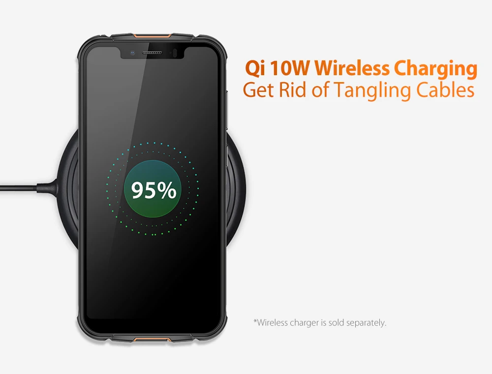 Ulefone Armor 5S NFC прочный мобильный телефон Android 9,0 4G LTE смартфон 4 Гб+ 64 Гб Беспроводная зарядка Водонепроницаемый IP68 MT6763 Otca-core