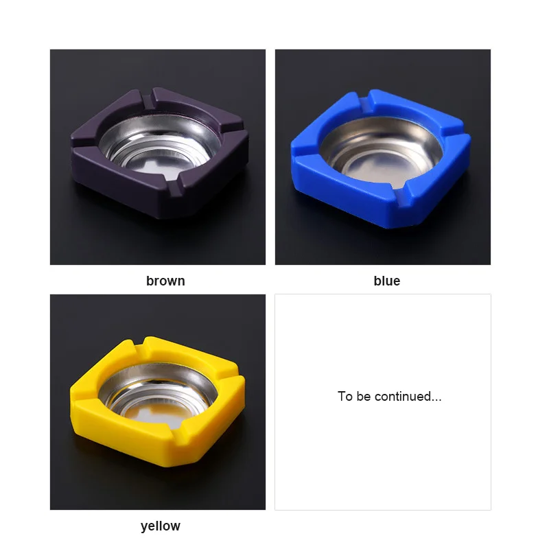 

Portable Ashtray Red Green Orange Detachable Rotatable Lid 360 Degree Free Rotation Corrosion Resistance Cigarette Ashtray