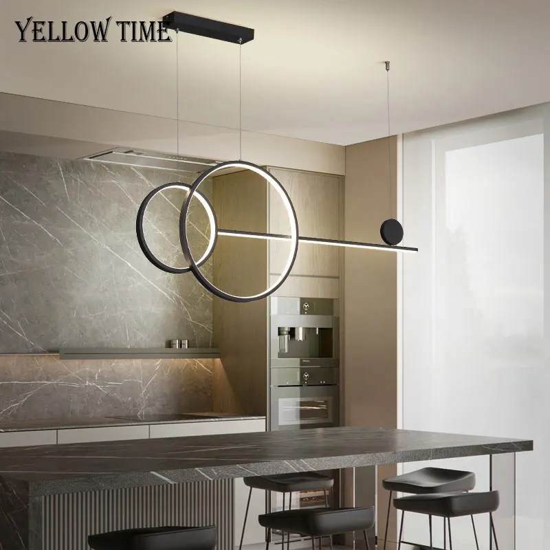 Nordic Pendant lights Modern LED Home Hanging Lamp For Living room Restaurant Bar Creative Black White Gold Lighting Fixtures modern led chandelier restaurant lighting fixtures nordic hanging lights dining room suspension luminaire home suspended lamp