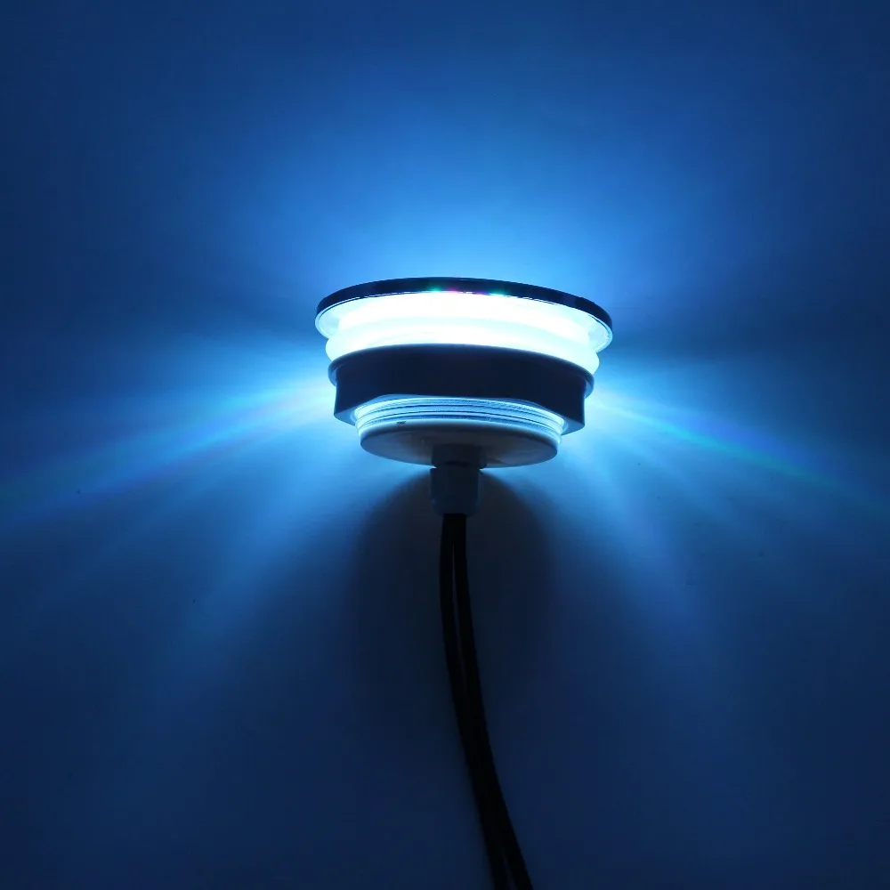 10 шт. утопленный водонепроницаемый изменяющий цвет RGB светодиодный подводный спа