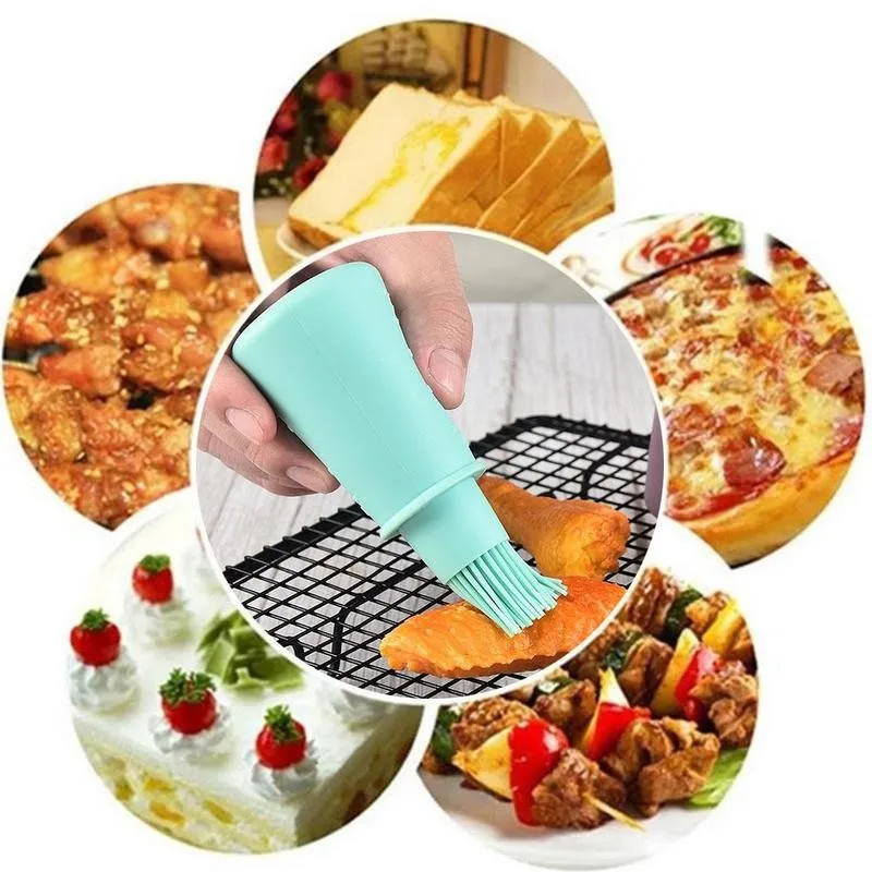 

Portable Barbecue Tools Silicone Oil Bottle Brush Temperature Brushes Accessories Kitchen Gadgets BBQ Resistant Baking Bast C3K9
