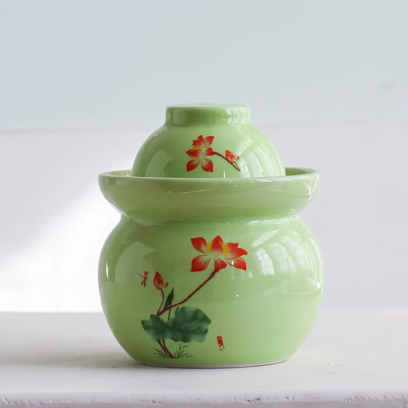 Керамическая банка Цзиндэчжэнь для маринования Корейская бытовая бутылка герметичный контейнер редиса