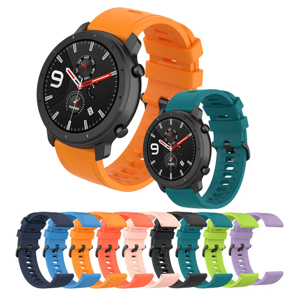 Ремешок для часов Amazfit GTR 47 мм 42 браслет смарт Xiaomi Huami Pace/Stratos/2/3/GTR2/GTR