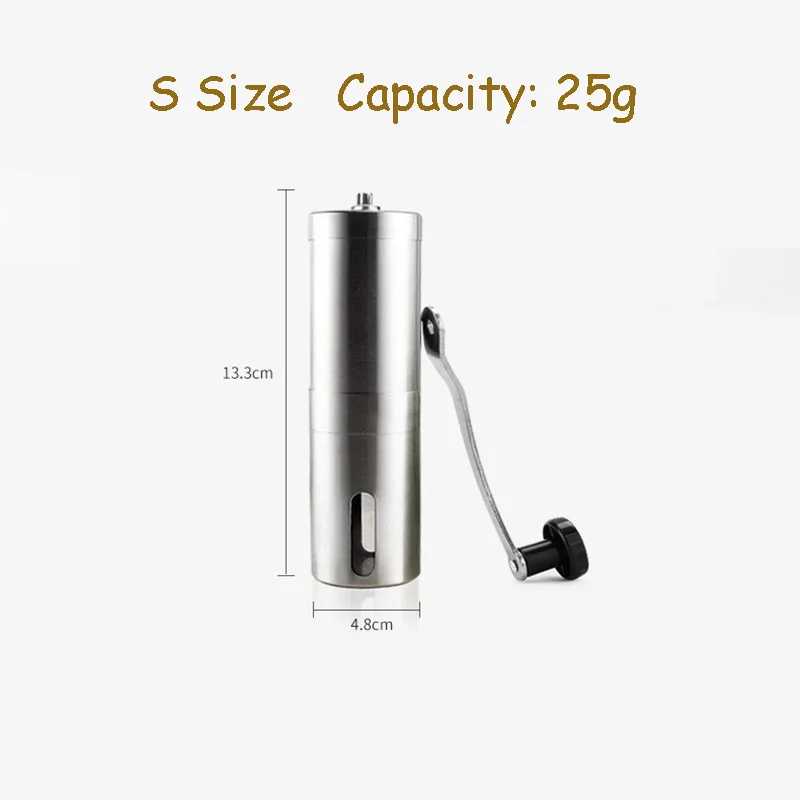 manual ceramic coffee grinder stainless steel adjustable coffee bean mill easy clean kitchen tools portable coffee appliance free global shipping