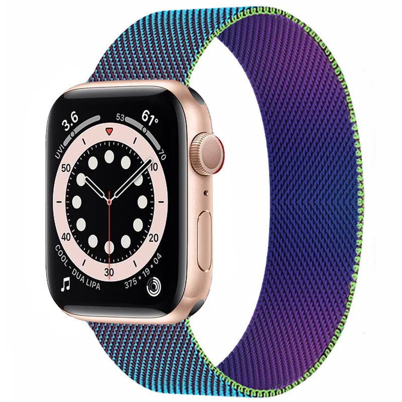 

Magnetic loop Strap for Apple watch band 44mm 40mm iWatch 38mm 42mm Stainless steel bracelet correa apple watch serie 5 4 3 se 6