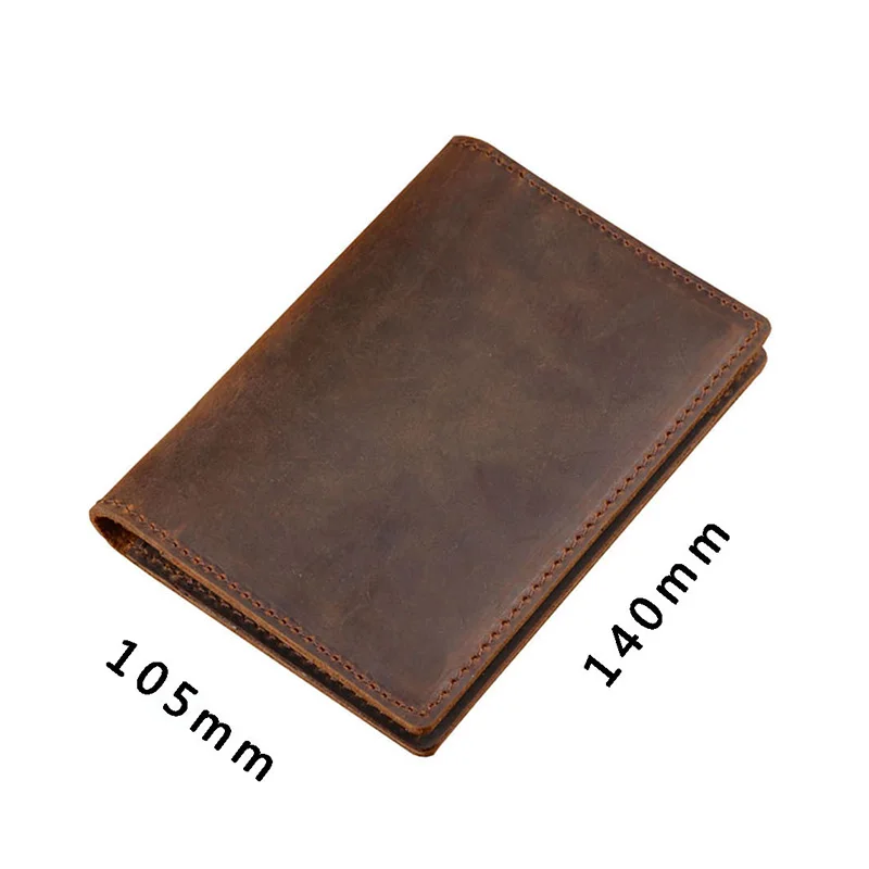 vintage genuine leather passport case men travel wallet document organizer handmade cow leather covers for passports free global shipping