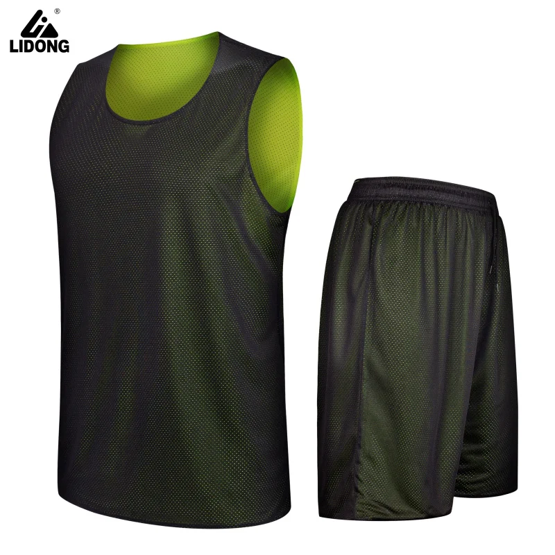 Мужская и женская спортивная форма двухсторонняя баскетбольная набор из джерси
