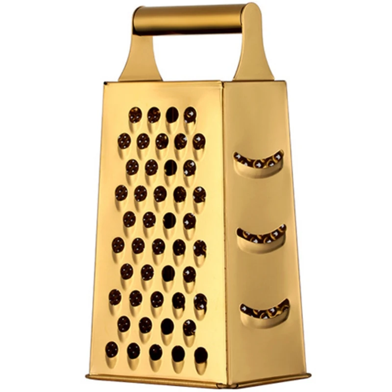 

Многофункциональная тонкая кухонная утварь, резак для моркови, овощей, фруктов, сыра, терка (золотистая)