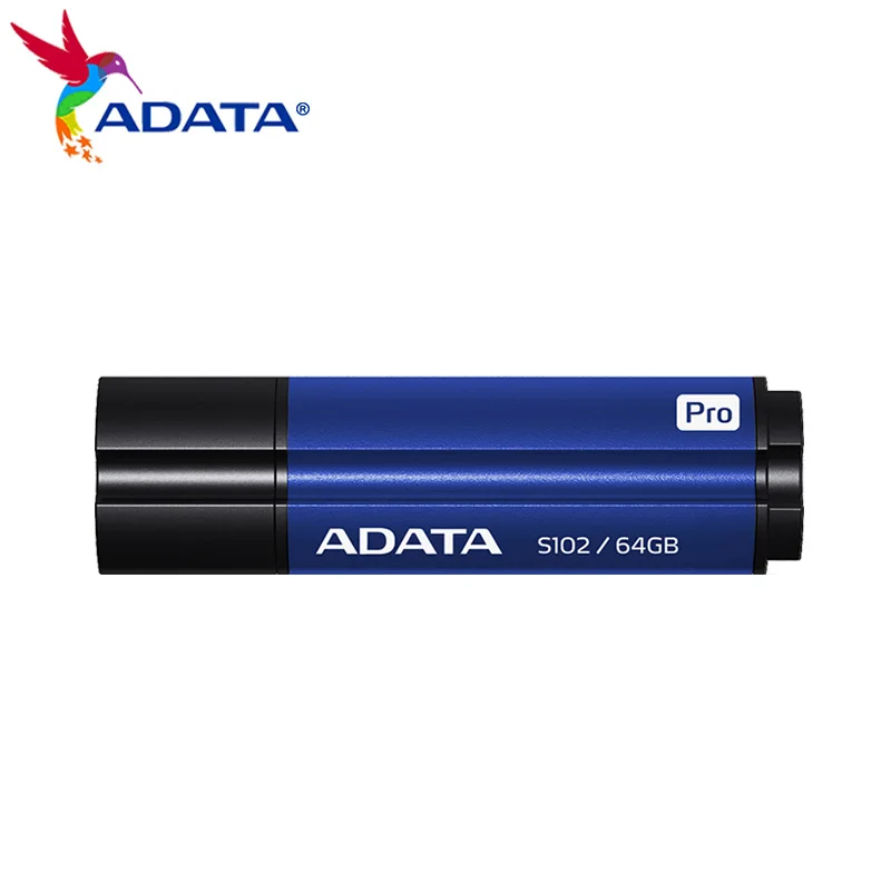 

USB флеш-накопитель Adata S102 Pro, 16 ГБ, 32 ГБ, высокоскоростной металлический флеш-накопитель USB 3,2, карта памяти 64 ГБ, Синий Мини U-диск