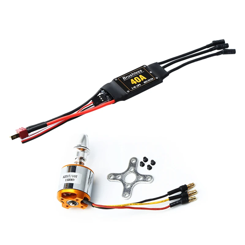 A2217 2217 1100KV 1250KV 2300KV Бесколлекторный двигатель с Т-образным штекером 40A ESC/3 5mm