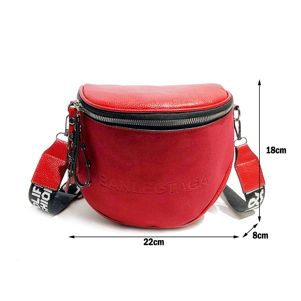 

Women's Fashion Small Messenger Bags Lady Shouder Bag Bucket Bags Crossbody Tote Bag Females Handbag Semicircle Saddle