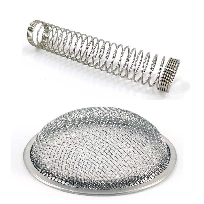 Нержавеющая сталь Материал 110 мм наргиле кальян шланг пружина и серебро из