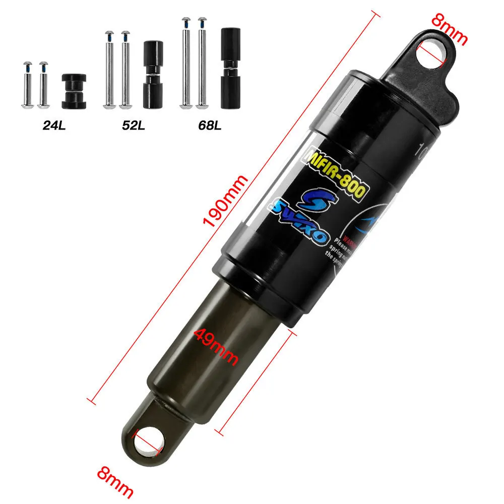 

SWTXO bicycle rear shock absorber oil spring electric snowmobile mountain bike rear bladder shock absorption 125L/150L