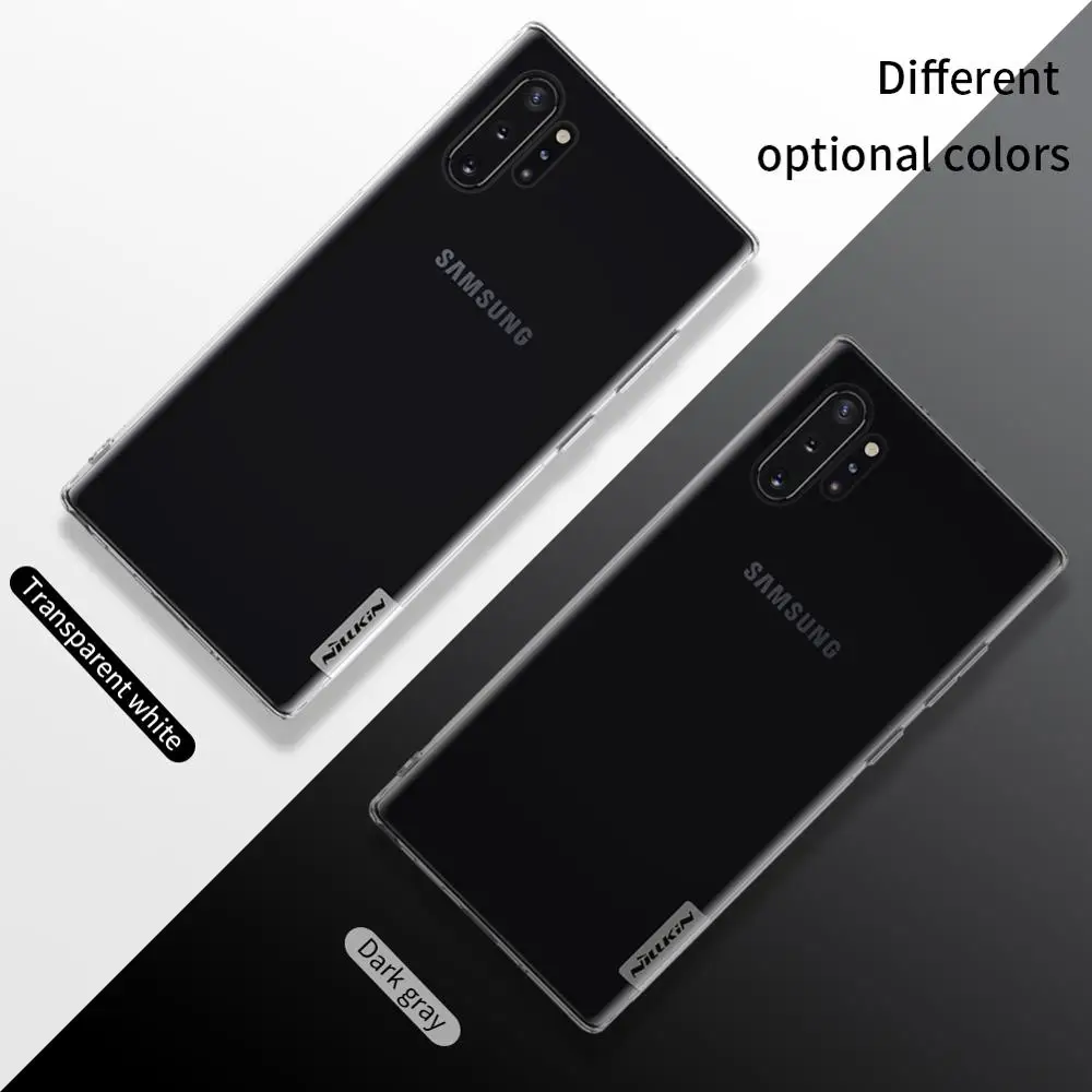 Для samsung Galaxy Note 10 Plus чехол Nillkin TPU силиконовый для телефона Прозрачный Nilkin задняя