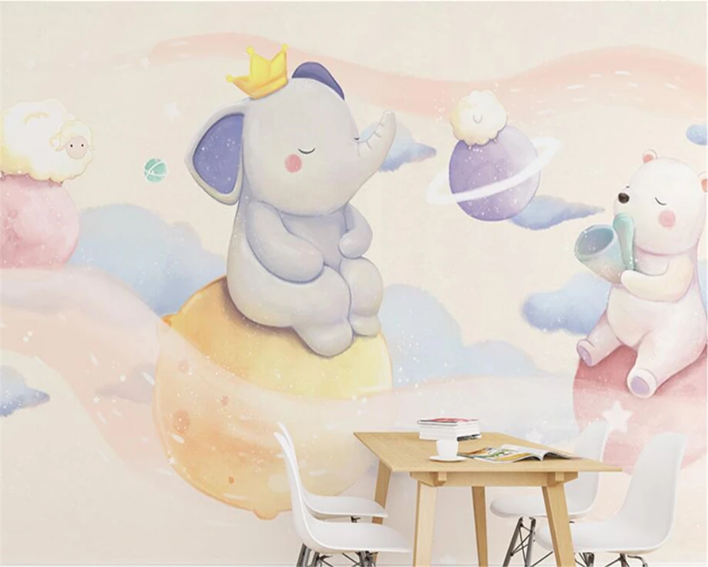 Пользовательские Современные минималистичные новые обои для детской комнаты в