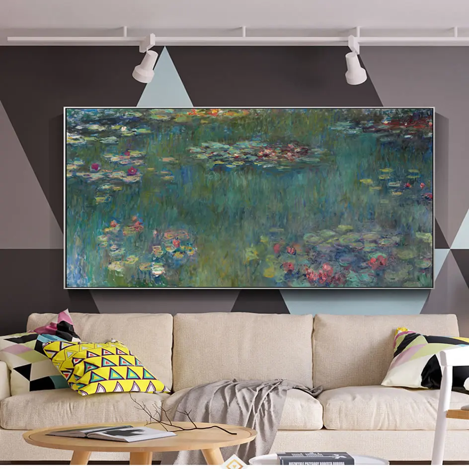 Monet Водяные лилии холст искусство картины репродукции импрессионист цветок