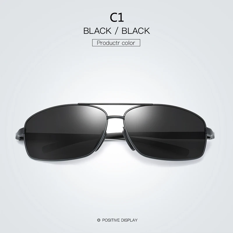 VIAHDA мужские поляризованные солнцезащитные очки классические прямоугольные