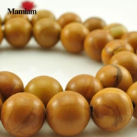 mamiam natural wood grain stone beads 6mm 8mm 10mm smooth loose round diy bracelet necklace jewelry making gemstone gift design