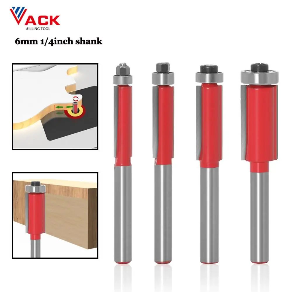 Набор фрез для деревообработки VACK Комплект из карбида вольфрама 6 мм с утопленным