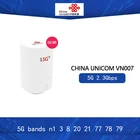 Оригинальный Китай, Unicom 5G CPE VN007, 38 Гбитс, беспроводной CPE, 5G NSASA NR n1n3n8n20n21n77n78n79 4G LTE Band1