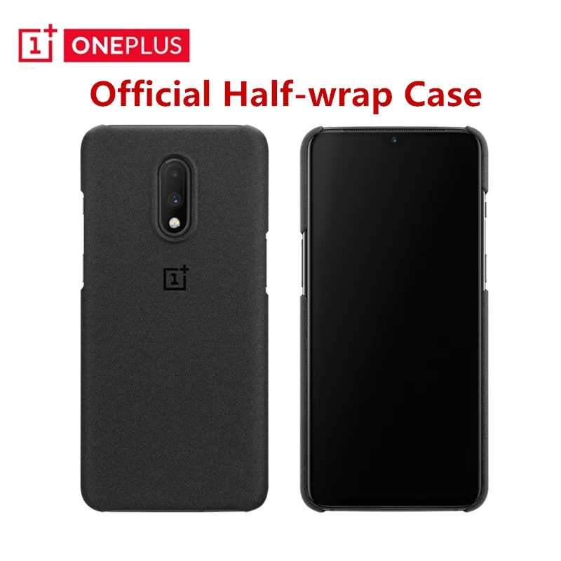 Официальный для OnePlus 7 защитный чехол песчаник + ПК Жесткий полуобернутый задняя